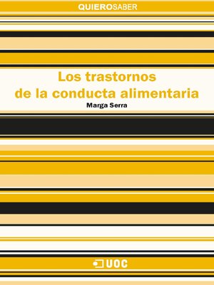 cover image of Los trastornos de la conducta alimentaria